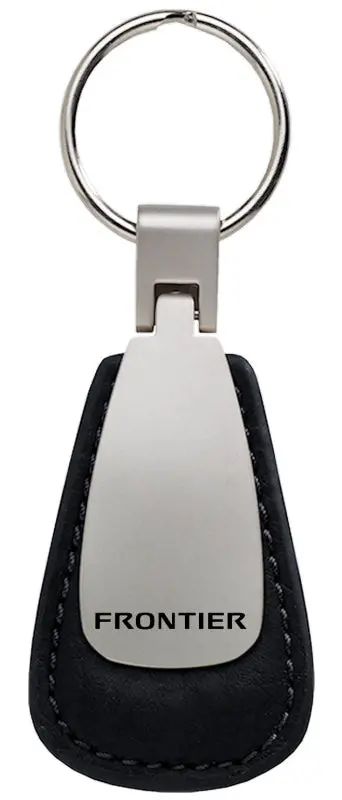 Nissan Frontier Leather Tear Drop Key Ring (Black) 1