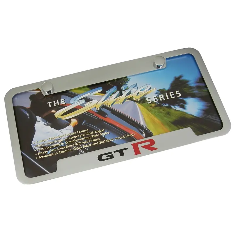 Nissan Gtr License Plate Frame (Chrome) 1