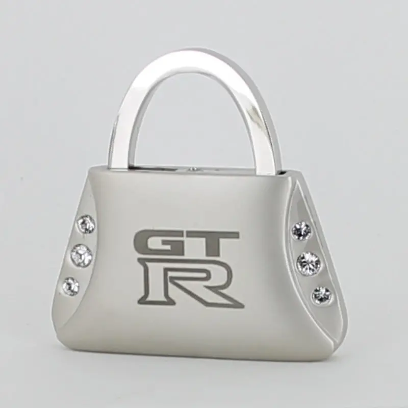 Nissan Gtr Purse Shape Keychain (Chrome) 1