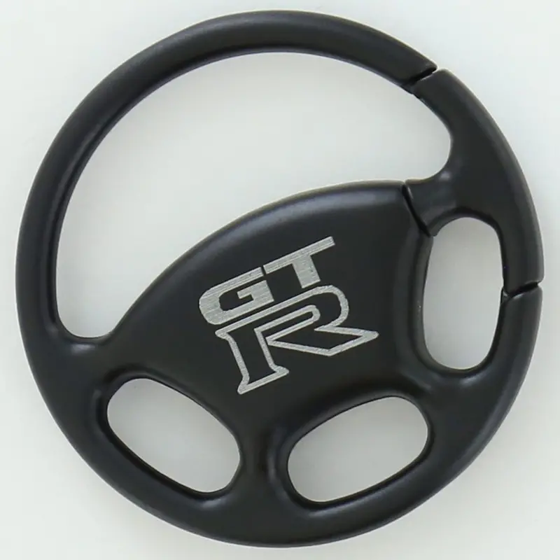 Nissan Gtr Steering Wheel Key Ring (Black) 1
