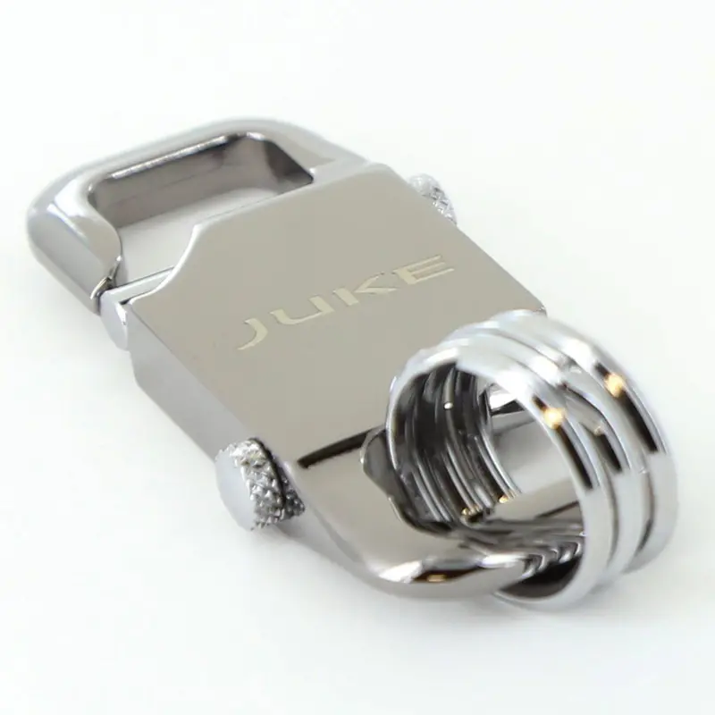 Nissan Juke Dual Utility Clip With Small Rings Key Chain (Black) 2