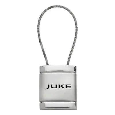 Nissan Juke Satin Chrome Cable Key Ring (Silver) 1