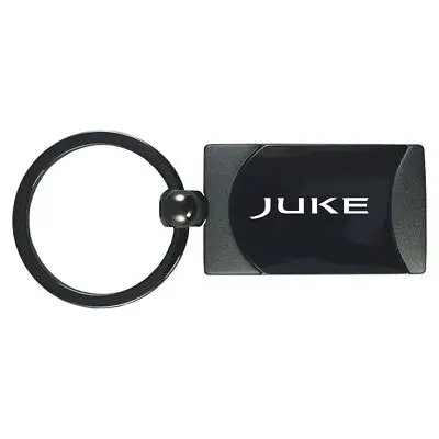 Nissan Juke Two-Tone Rectangular Key Chain (Gun Metal) 1