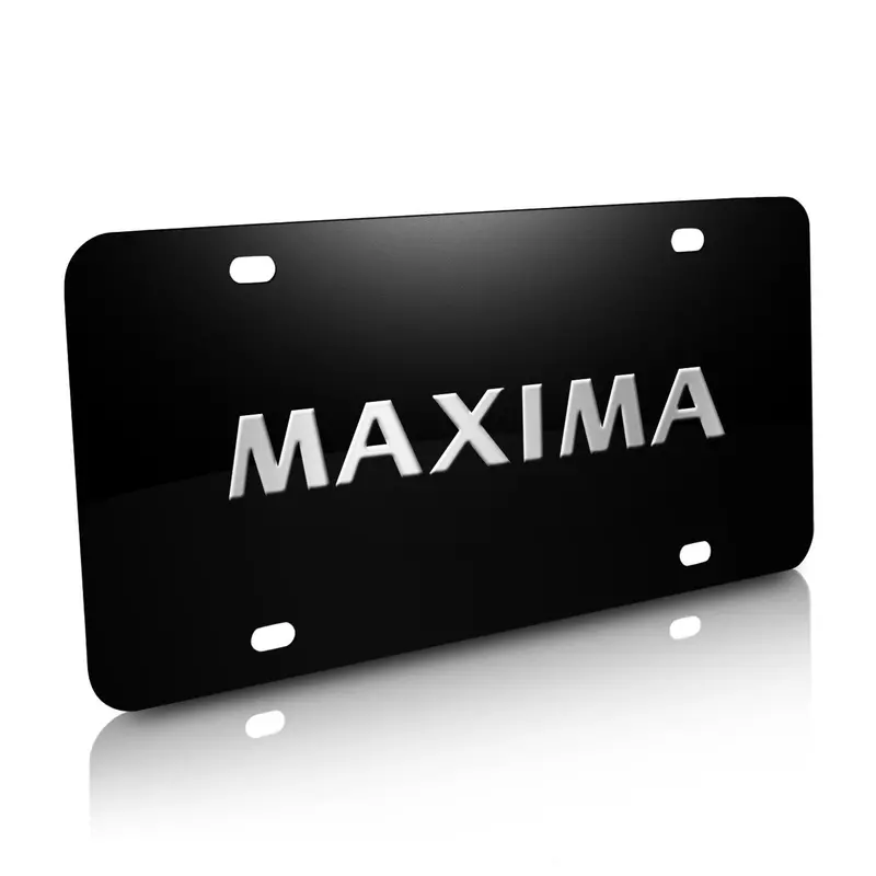 Nissan Maxima License Plate (Black) 1