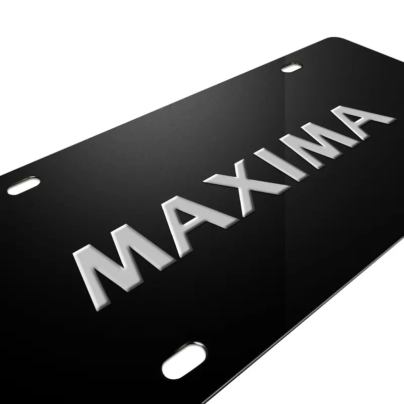 Nissan Maxima License Plate (Black) 2