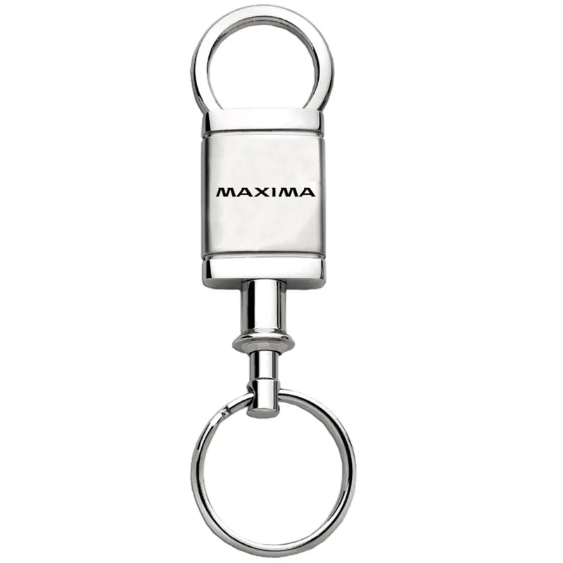 Nissan Maxima Satin Valet Keychain (Chrome) 1