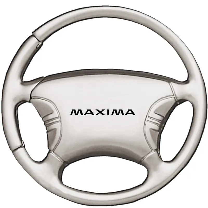 Nissan Maxima Steering Wheel Keychain (Chrome) 1