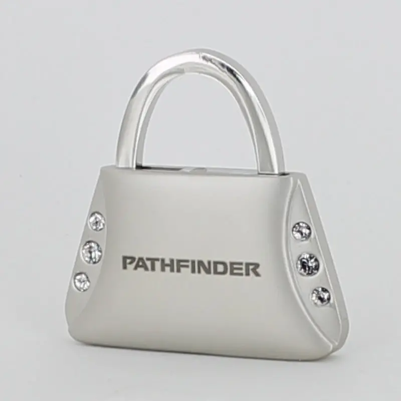 Nissan Pathfinder Purse Shape Keychain (Chrome) 1