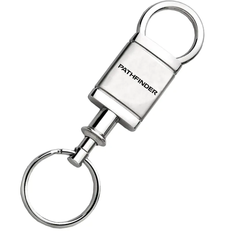 Nissan Pathfinder Satin Valet Keychain (Chrome) 2