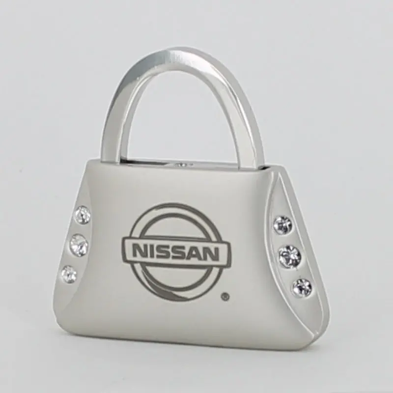 Nissan Purse Shape Keychain (Chrome) 1