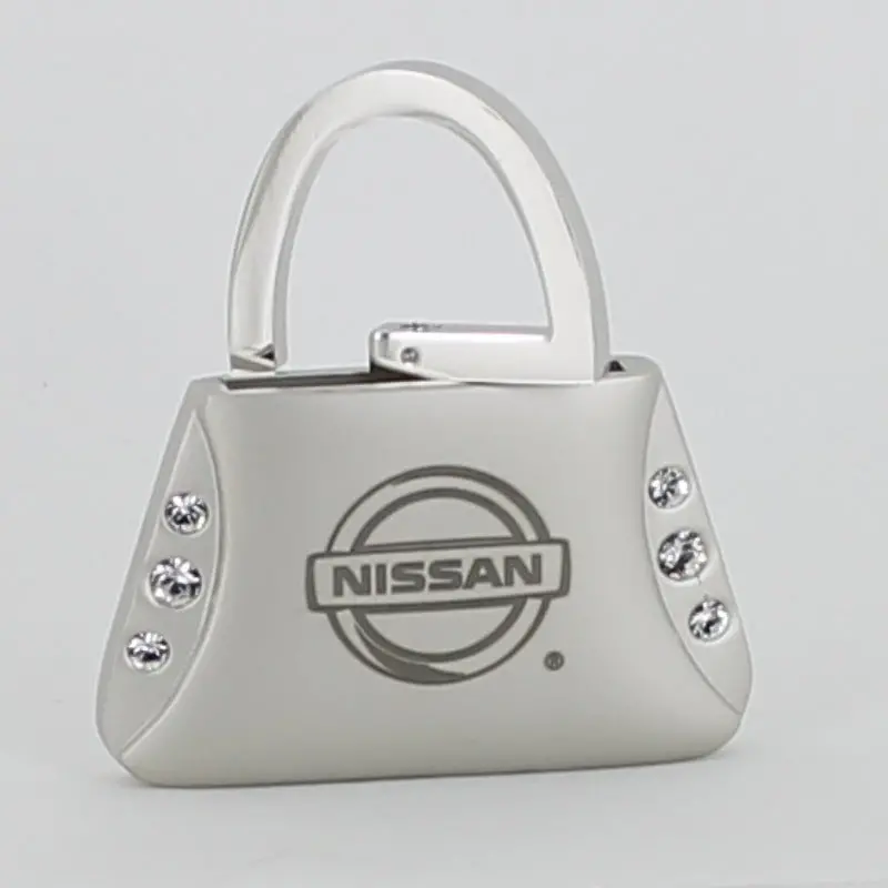 Nissan Purse Shape Keychain (Chrome) 2