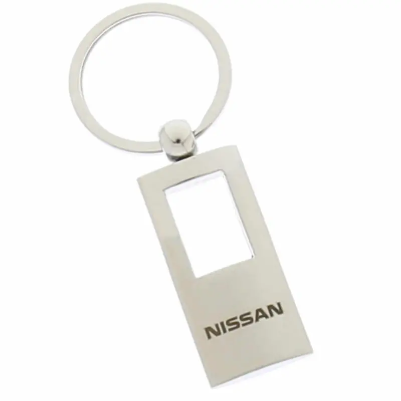 Nissan Rectangle Key Chain (Chrome) 1