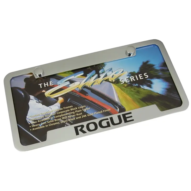 Nissan Rogue License Plate Frame (Chrome) 1