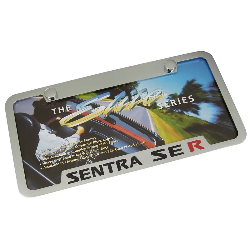 Nissan Sentra License Plate Frame (Chrome) 1