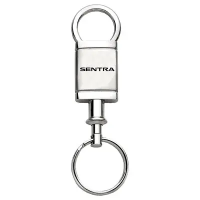 Nissan Sentra Satin Chrome Valet Key Chain (Silver) 1