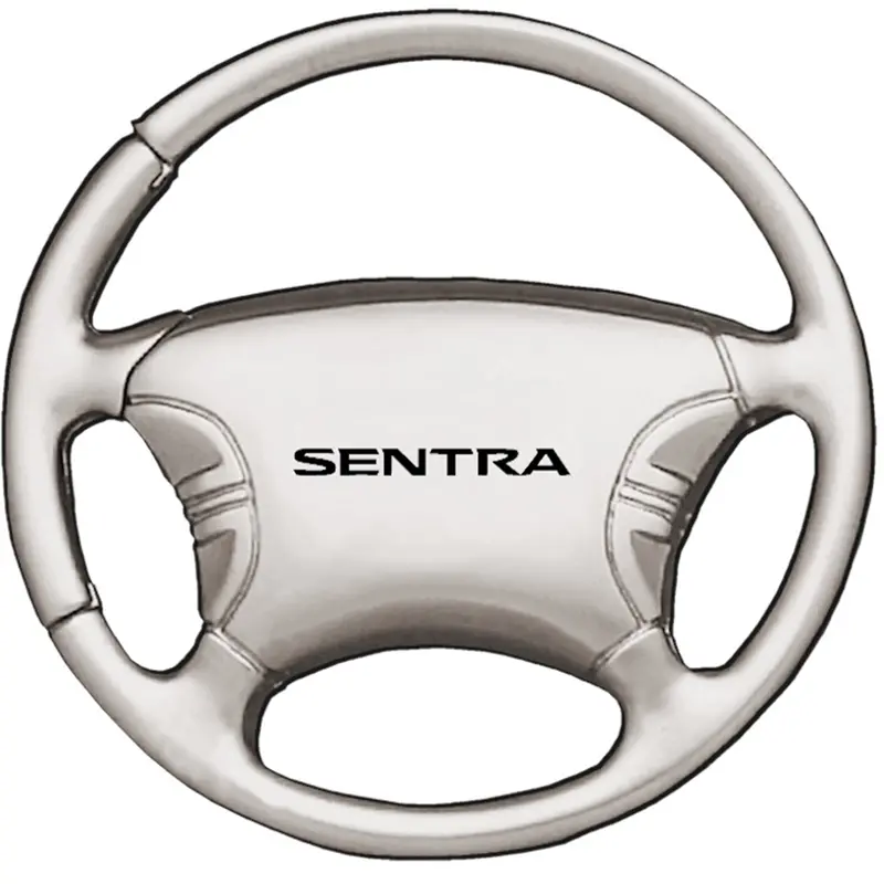 Nissan Sentra Steering Wheel Keychain (Chrome) 1