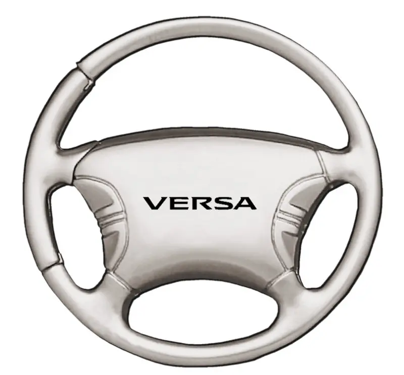 Nissan Versa Steering Wheel Keychain (Chrome) 1