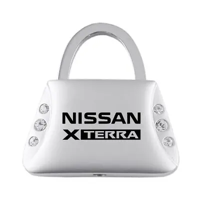 Nissan Xterra Jeweled Purse Shape Key Ring (Silver) 1