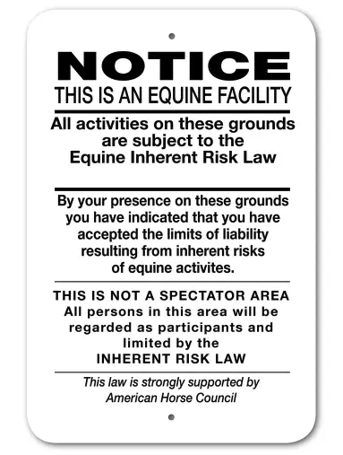 Noble Beast Liability Signs 4