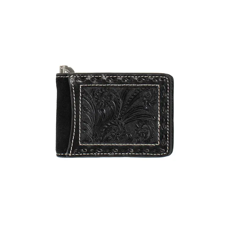 Nocona Black Roughout Bifold Wallet 1