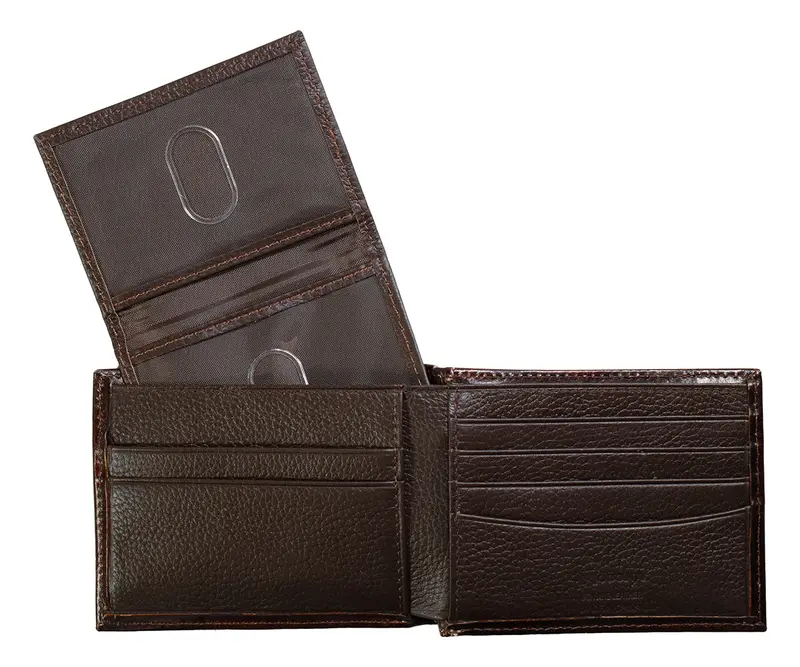 Nocona Brown Floral Embossed Bifold Wallet 2