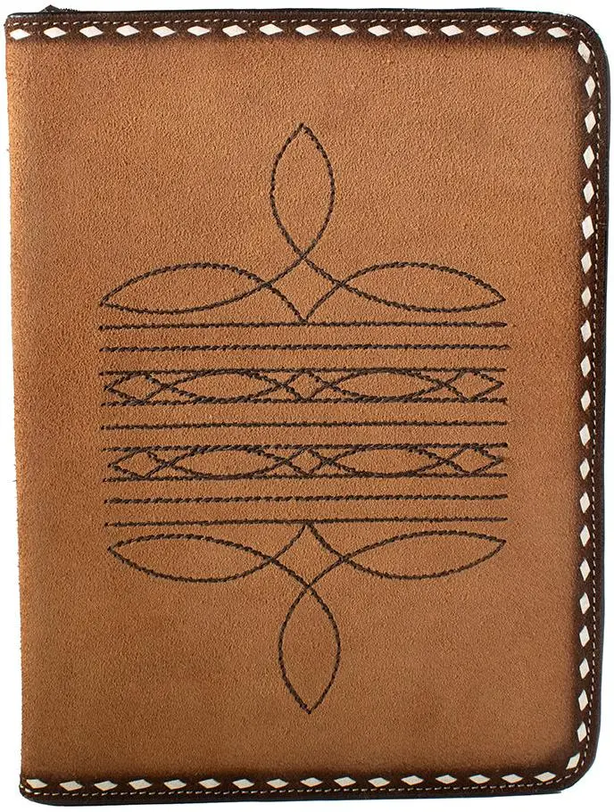 Nocona Roughout With Boot Stitch Bible Cover 1