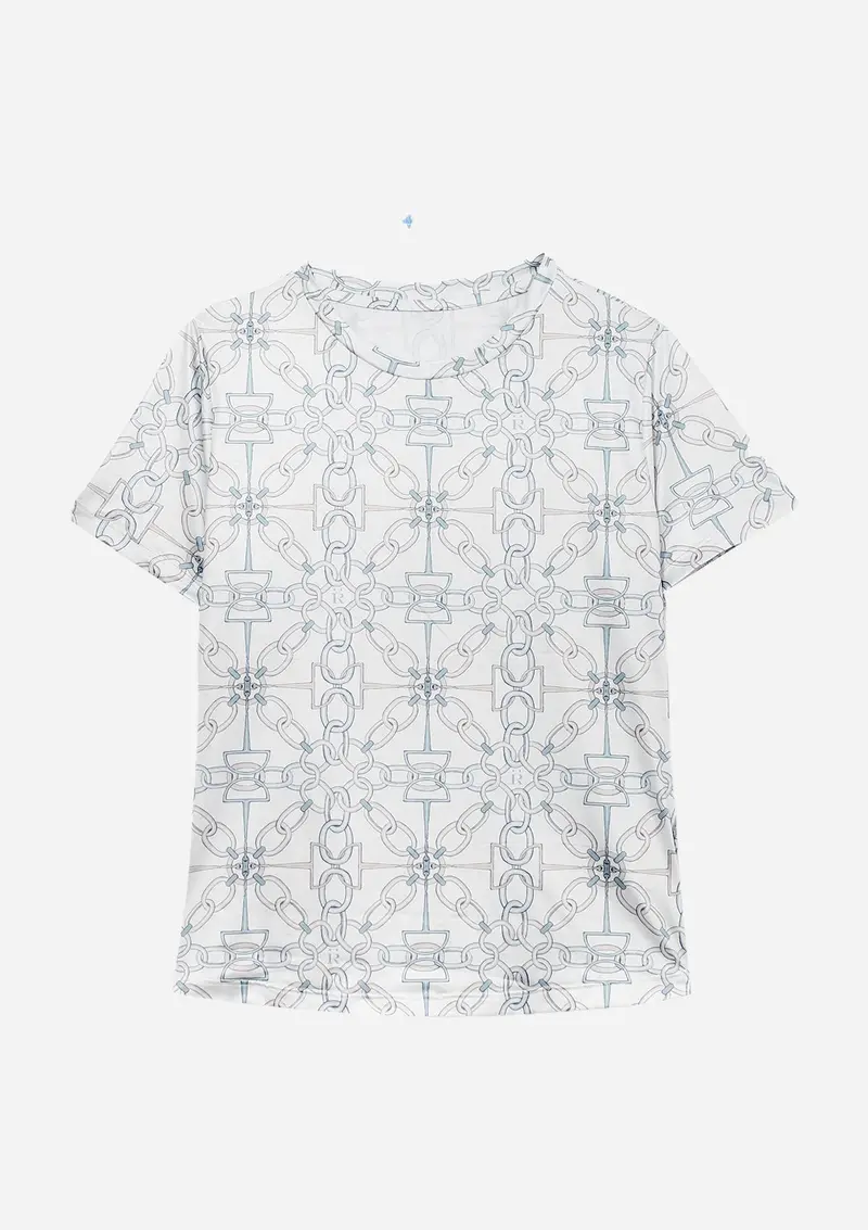 Nora T-Shirt | Chainlink Print 1