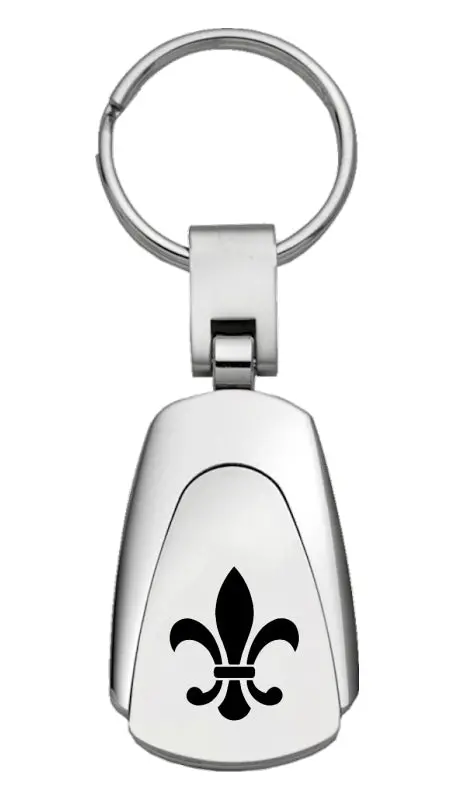Novelty Teardrop Key Chain (Silver) 1