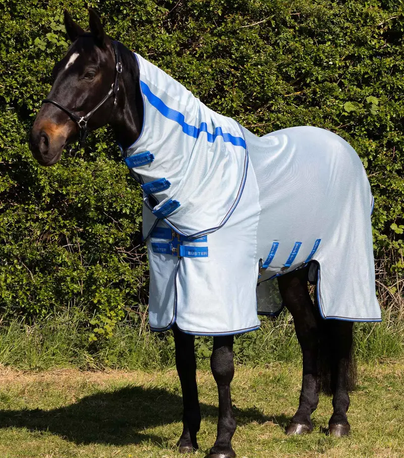 Nqp Bug Buster Fly Rug With Detachable Neck And Belly Flap Blue 1