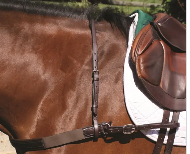 Nunn Finer Detachable Neck Strap Havana/Zinc Hardware Horse 1