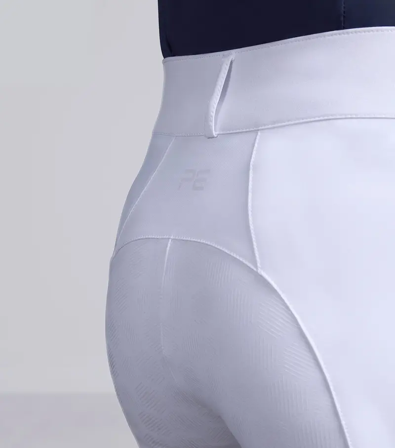 Ofena Womens Full Seat Competition Riding Breeches White 2