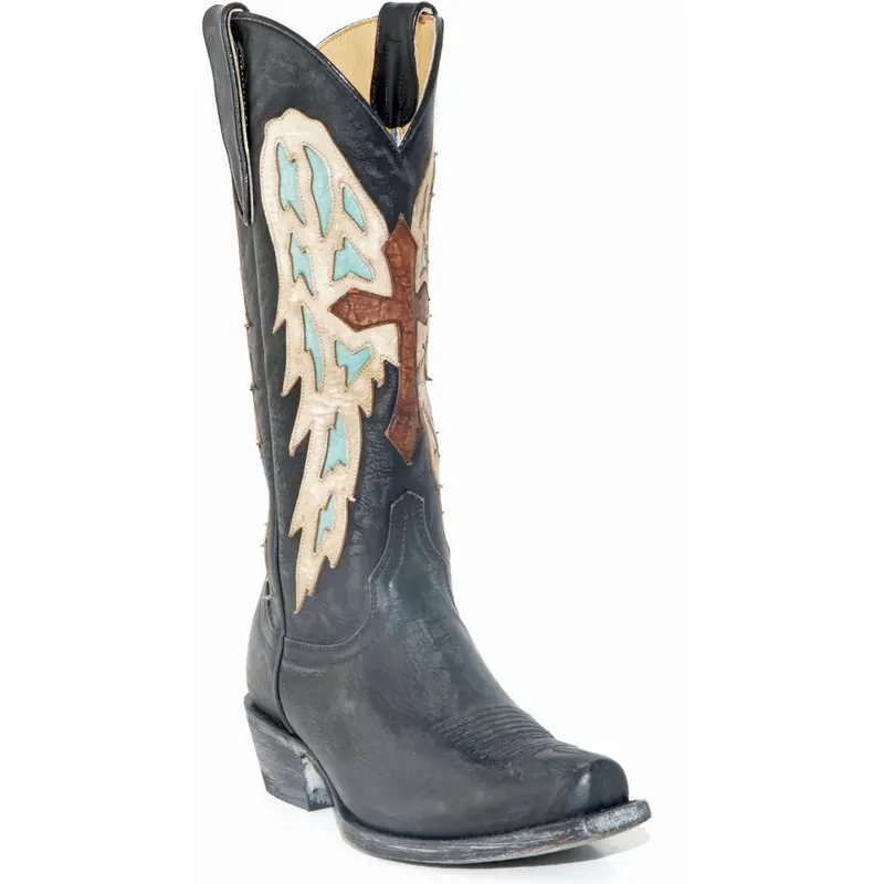 Old Gringo Yippee Ki Yay Joan Of Arc Black/Turquoise Boots 1