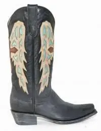 Old Gringo Yippee Ki Yay Joan Of Arc Black/Turquoise Boots 2