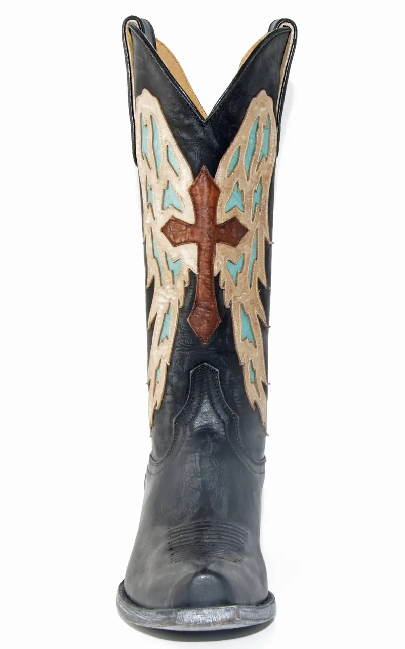 Old Gringo Yippee Ki Yay Joan Of Arc Black/Turquoise Boots 3