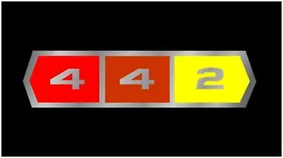 Oldsmobile 442 Lazer-Tag Acrylic License Plate (Black) 1