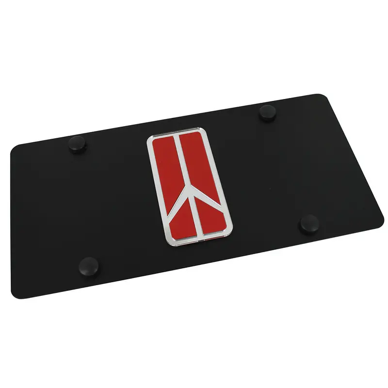Oldsmobile Rocket Logo License Plate (Black) 1