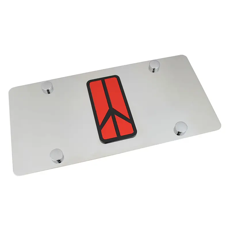 Oldsmobile Rocket Logo License Plate (Chrome) 1