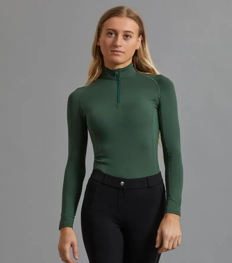 Ombretta Ladies Technical Riding Top Green 1