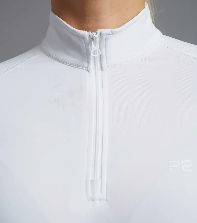 Ombretta Ladies Technical Riding Top White 3