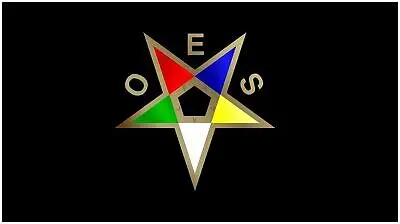 Order Of Eastern Star Lazer-Tag Acrylic License Plate (Black) 1