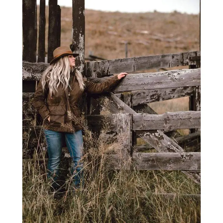 Outback Trading Women's Woodbury Jacket-Brown 1