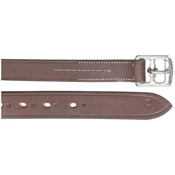 Ovation Child's Solid English Leather Stirrup Leathers-Brown 1