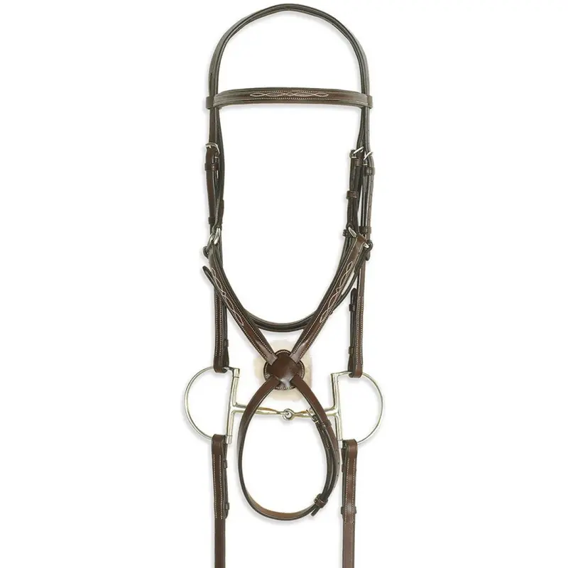 Ovation Classic Collection - Figure 8 Comfort Crown Bridle With Biogrip Rubber Reins 1