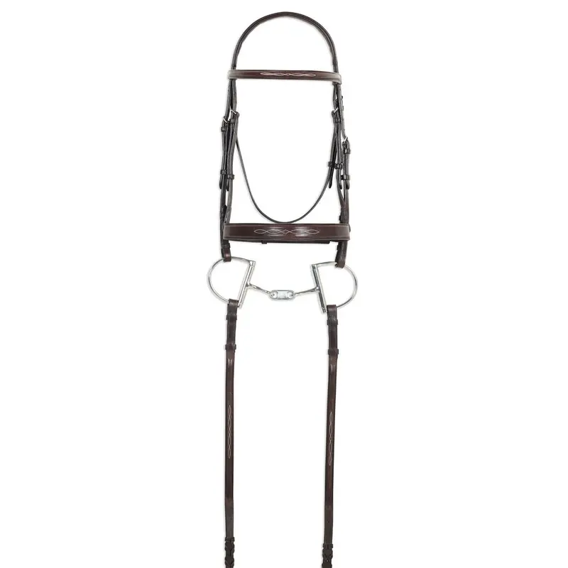 Ovation Classic Fancy Stitched Wide Noseband Bridle 1