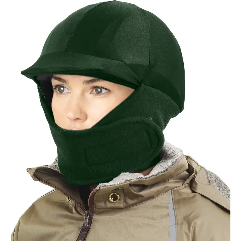 Ovation Dark Green Winter Helmet Cover 1