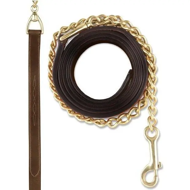 Ovation Fancy Stitch Leather Lead-Dark Brown 1