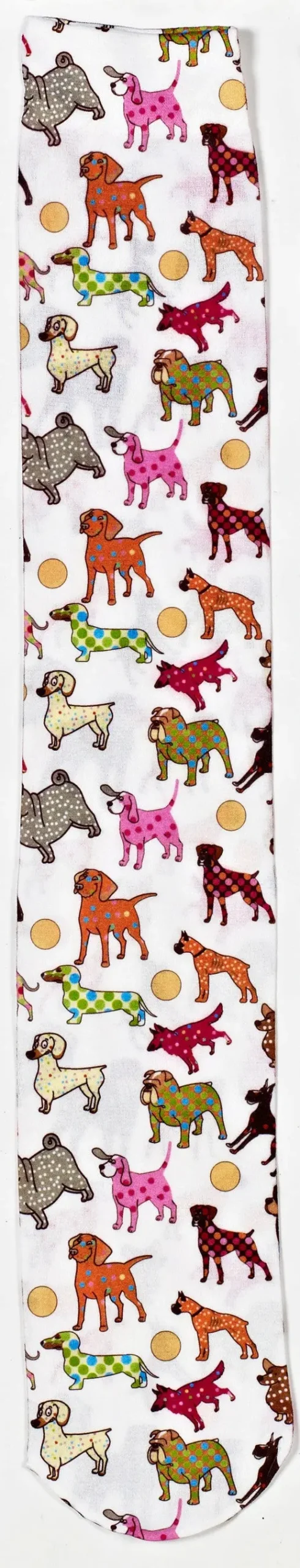 Ovation Ladies Zocks Boot Socks-Dog Show On White 1