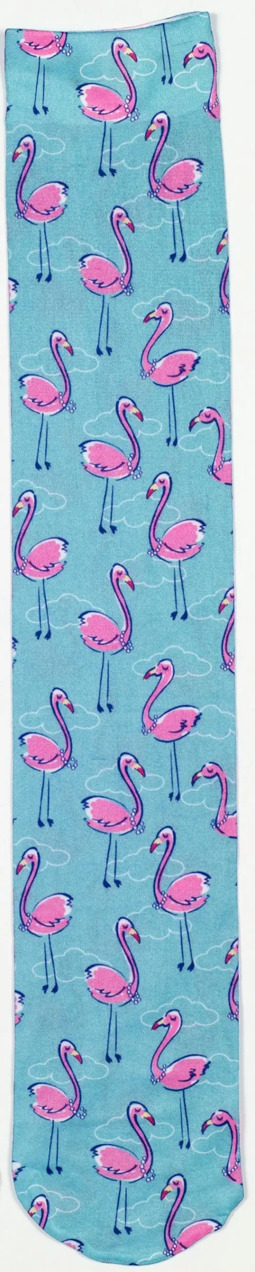 Ovation Ladies Zocks Boot Socks-Flamingos And Pearls 1
