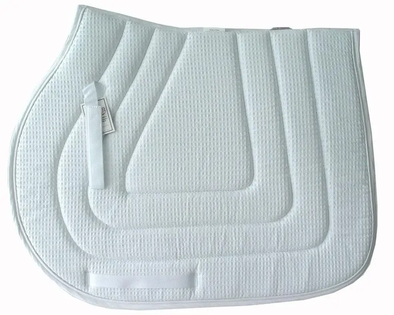 Pacific Rim International Piped Cotton Waffle All-Purpose Saddle Pad