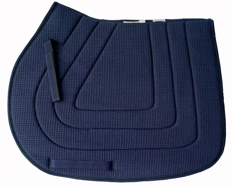 Pacific Rim International Piped Cotton Waffle All-Purpose Saddle Pad